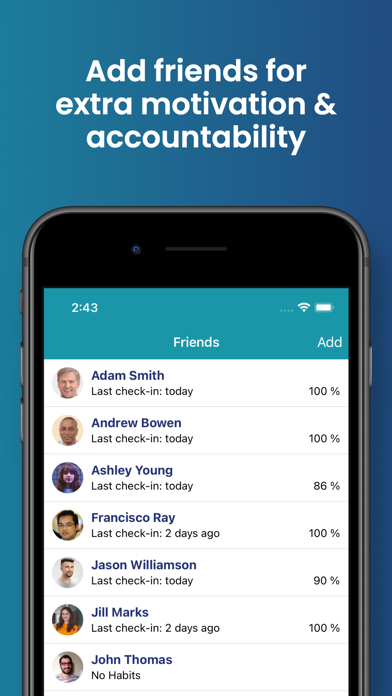 Screenshot #3 pour HabitShare - Habit Tracker