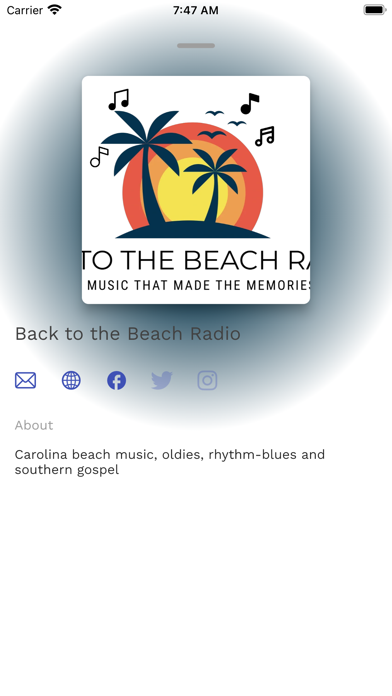 Back to the Beach Radio Screenshot