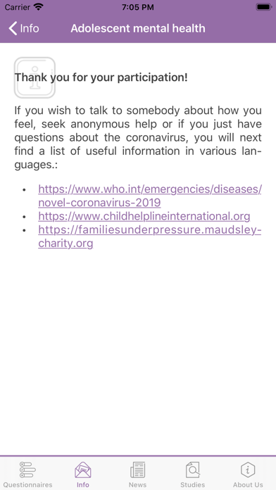 Corona Health Screenshot