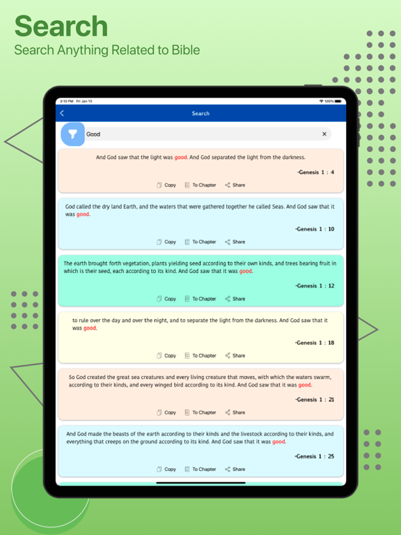 Catholic Bible Version iPad screenshot 7 - Reference app