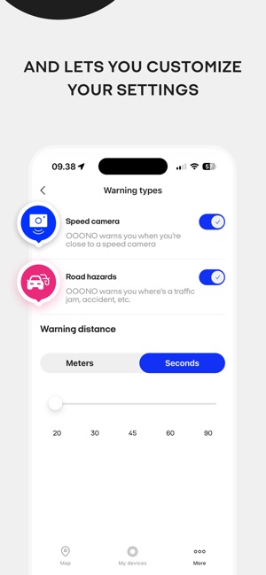 Buy OOONO CO-DRIVER NO1: Warns about speed cameras and road hazards in real  time via free app, acoustic and/or optical signal, activated automatically