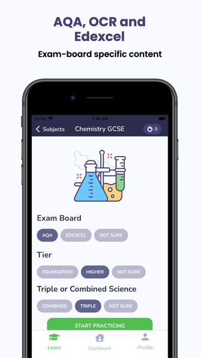 Wisey - Revise GCSE Chemistry Screenshot