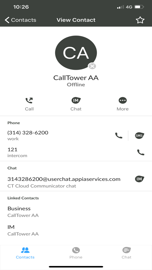 #4. CT Cloud Communicator (iOS) 由: CallTower Connect
