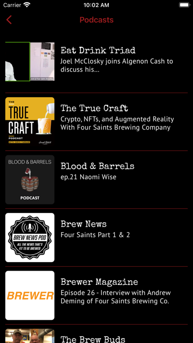 Four Saints Brewing Company Screenshot