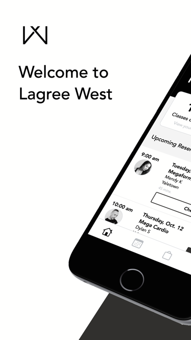 Lagree West: Booking App Screenshot
