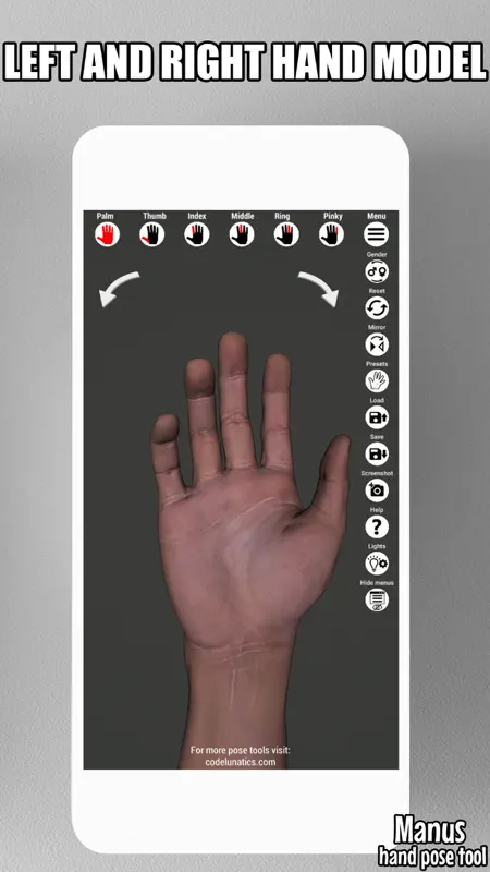 Manus - Hand reference for art screenshot 5 of 5