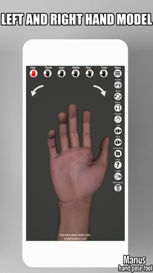 Captura de pantalla de Manus - Hand Reference For Art en iPhone 5
