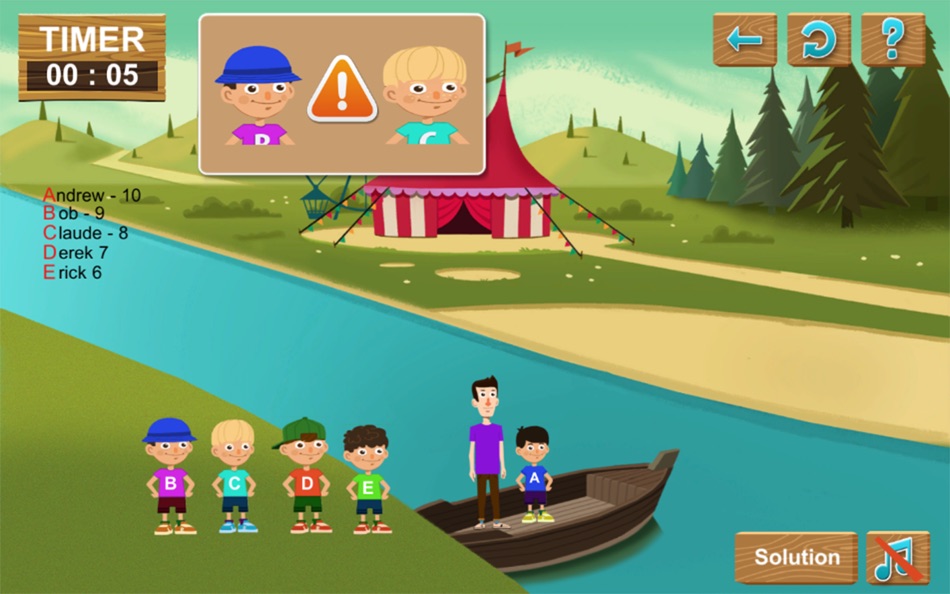 #5. The River Tests : IQ Puzzle (macOS) By: SolverLabs
