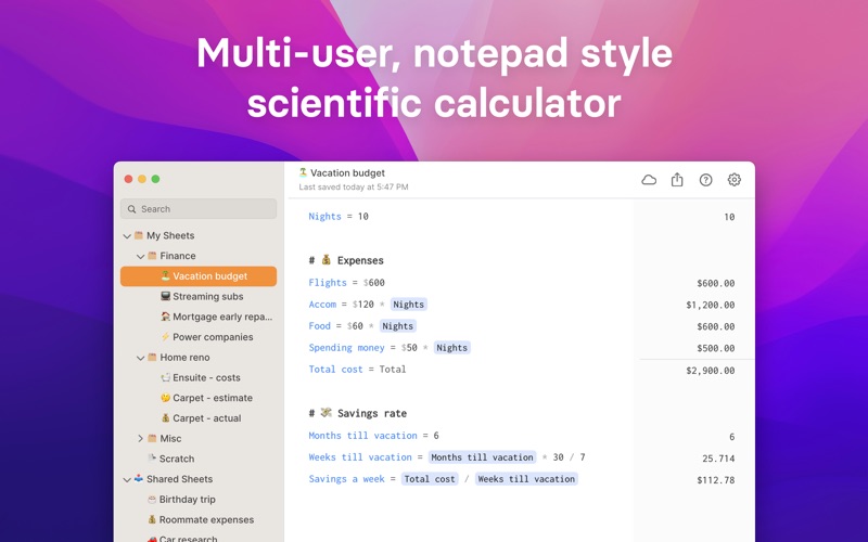 Figr: Scientific calculator app screenshot