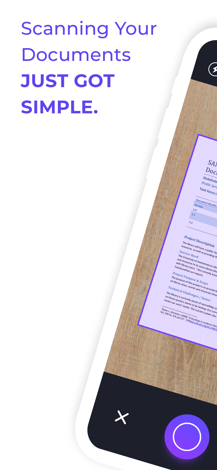 Simple Scan Docs PDF OCR