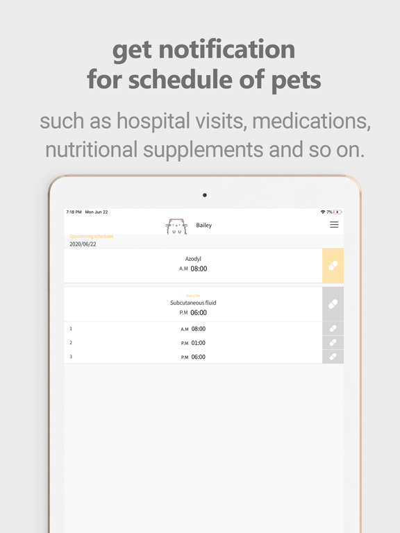 PetCareDiary - pet health care iPad screenshot 5 - Lifestyle app