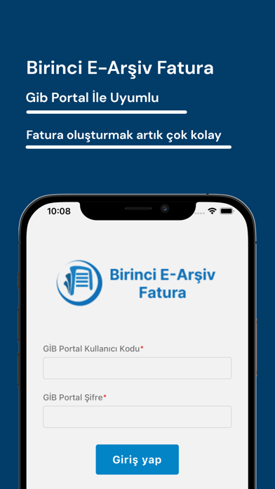 Birinci E-Arşiv Fatura Screenshot