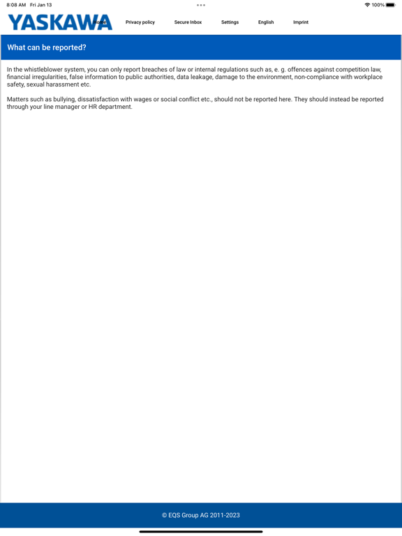 Screenshot #6 pour YASKAWA Compliance