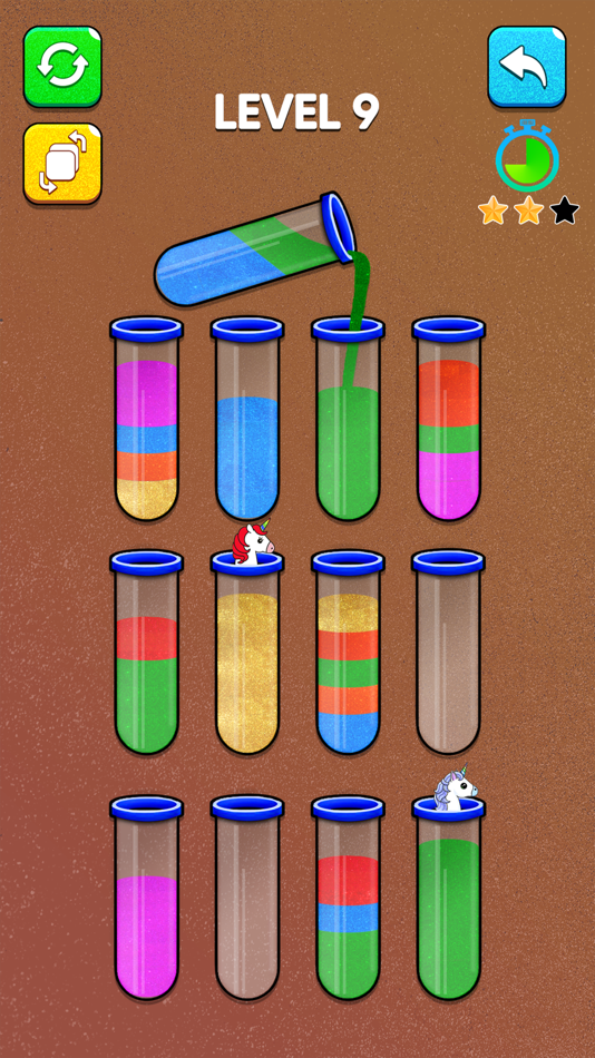 #2. Glitter Color Sort Puzzle (iOS) By: Makhdoom Aslam