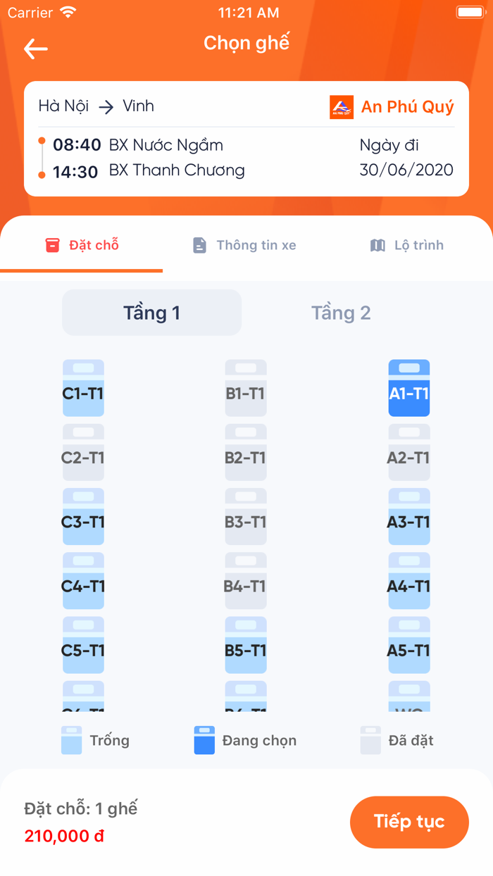 An Phú Quý Đặt vé xe khách