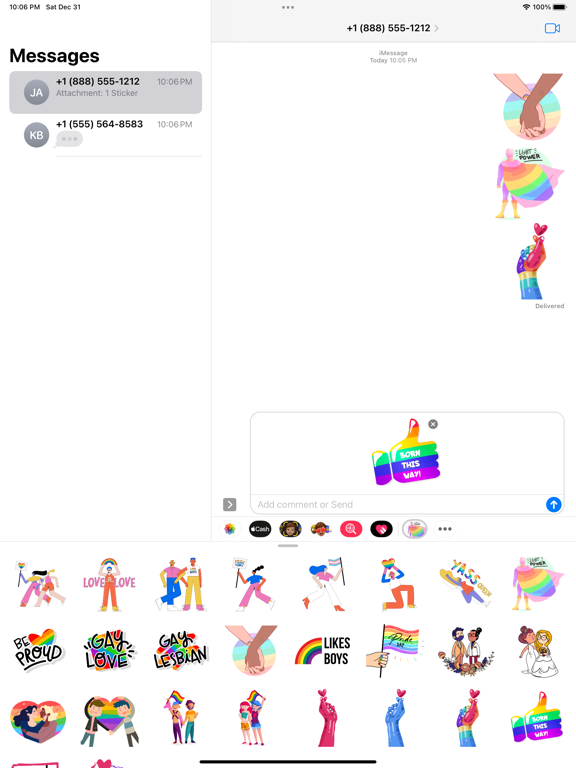 Screenshot #6 pour LGBT Power Stickers