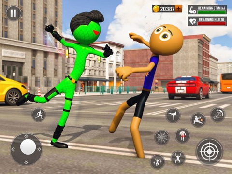 Stick Man Fight Rope Hero Gameのおすすめ画像3