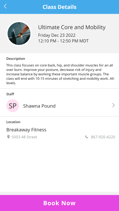 Breakaway Fitness Screenshot