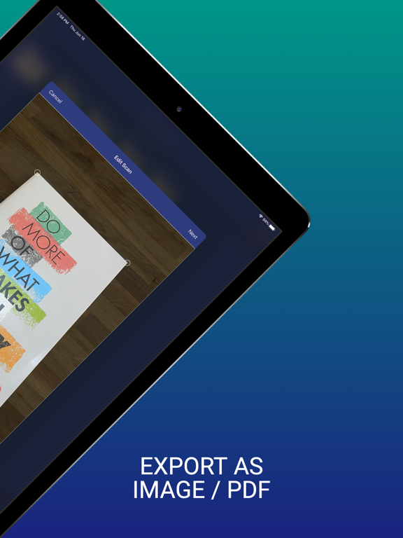 Secure Scanner iPad screenshot 2 - Business app