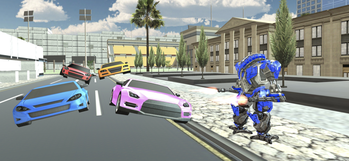 Robot Transform Car Drive Game