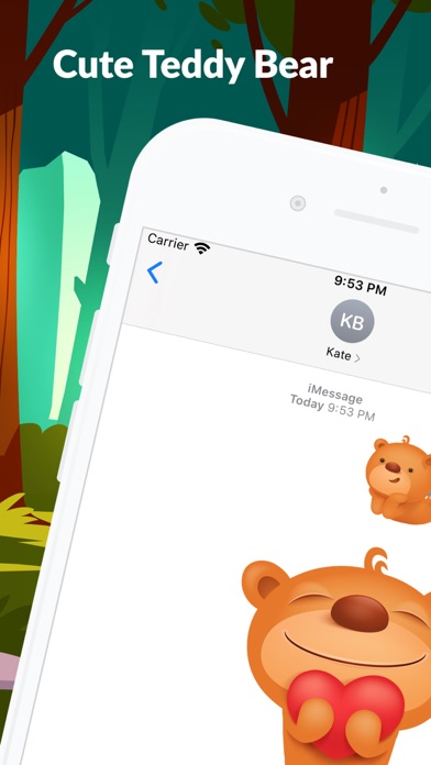 Screenshot #1 pour Teddy Bear 3D Stickers App