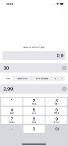 Easy Percent Calculator screenshot #2 for iPhone