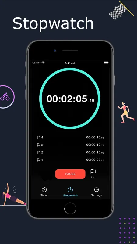 Timer Stopwatch App screenshot 2 of 5