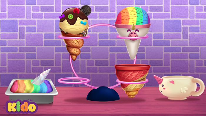 Ice Cream Making Game For Kids