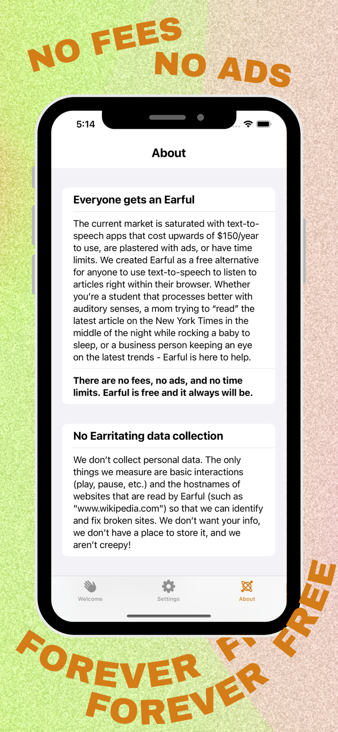 Earful Listen to Websites