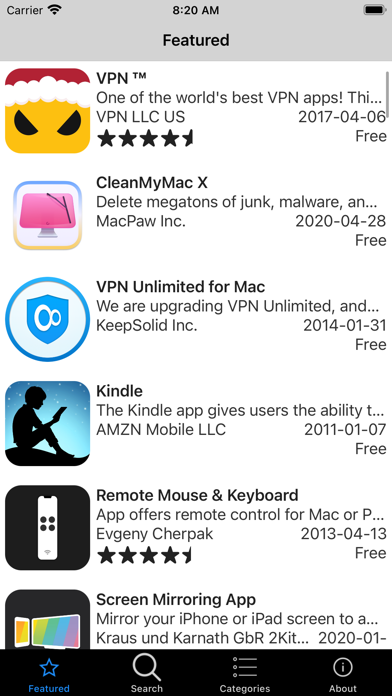 Desktop Apps Screenshot