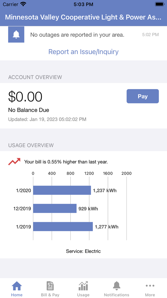 #2. MVCLP (iOS) 由: Minnesota Valley Cooperative Light and Power Association