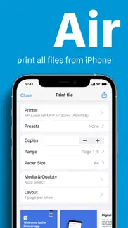 smart air printer app iphone screenshot 2