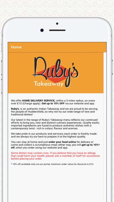 Ruby's Indian Takeaway Screenshot