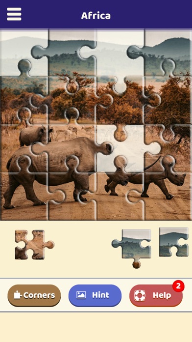 Screenshot #2 pour Africa Love Puzzle