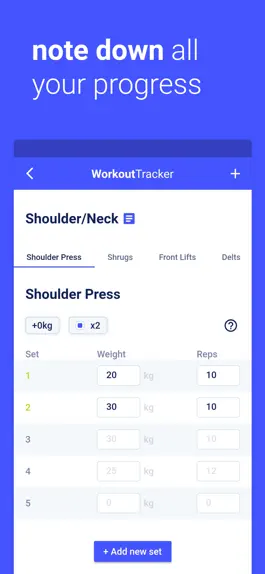 Game screenshot WorkoutTracker – Fitness Log hack