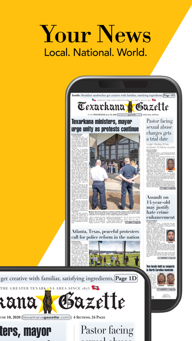 The Texarkana Gazette Screenshot