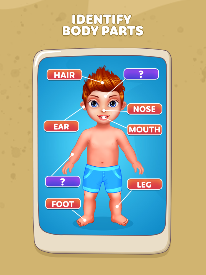 Body Parts Game Fun Learning