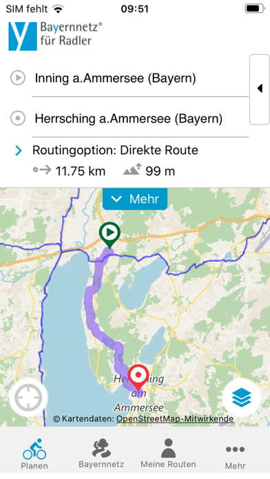 Bayernnetz für Radler 2020 Screenshot