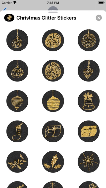 Christmas Glitter Stickers