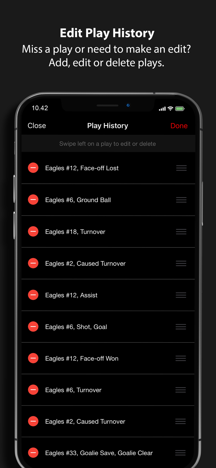 LaxTrak - Lacrosse Game Stats