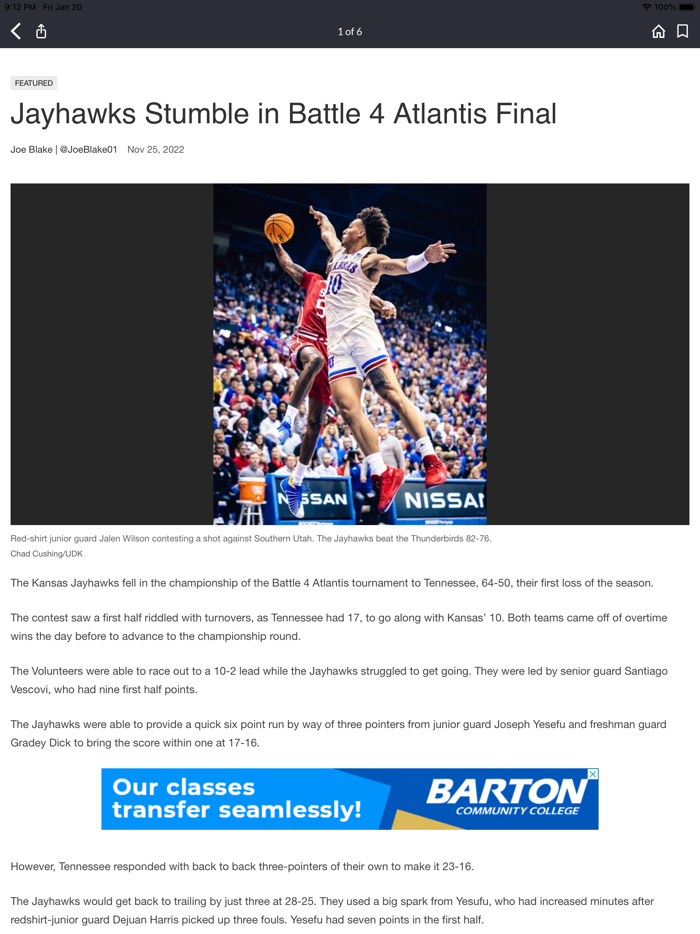 University Daily Kansan