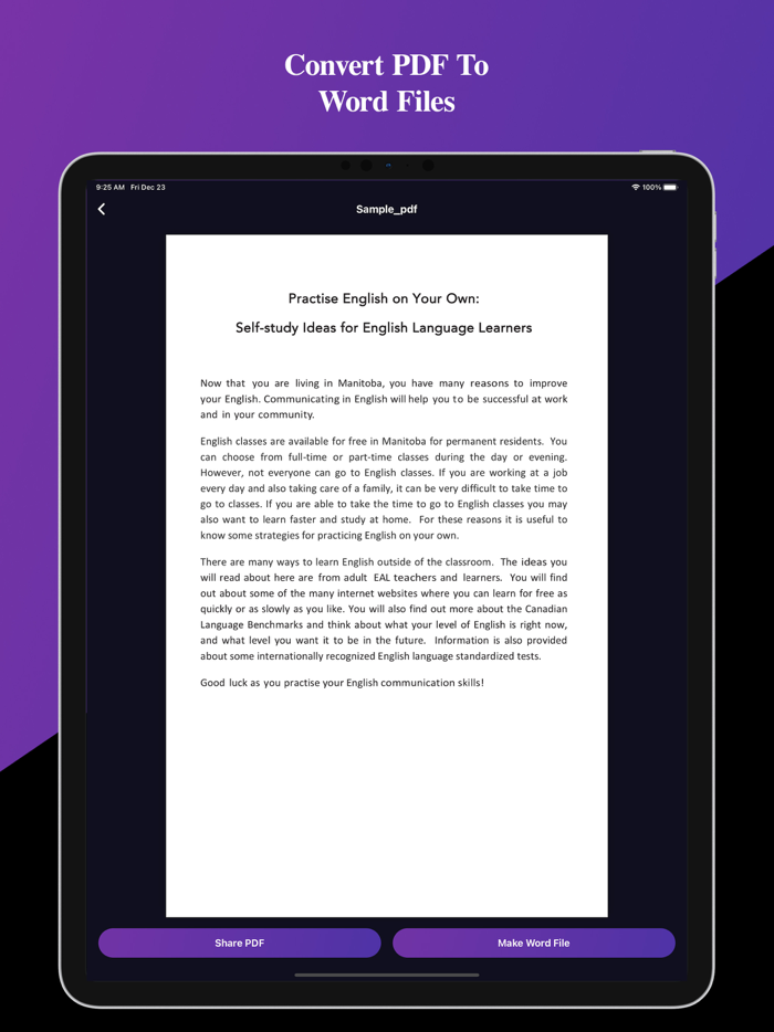PDF To Word PDF Editor
