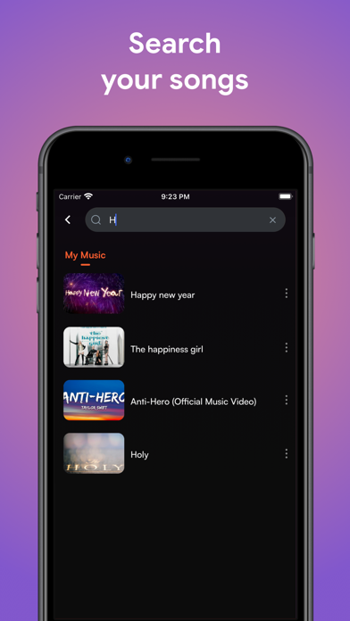 Musica XM ‣ Music Player Screenshot