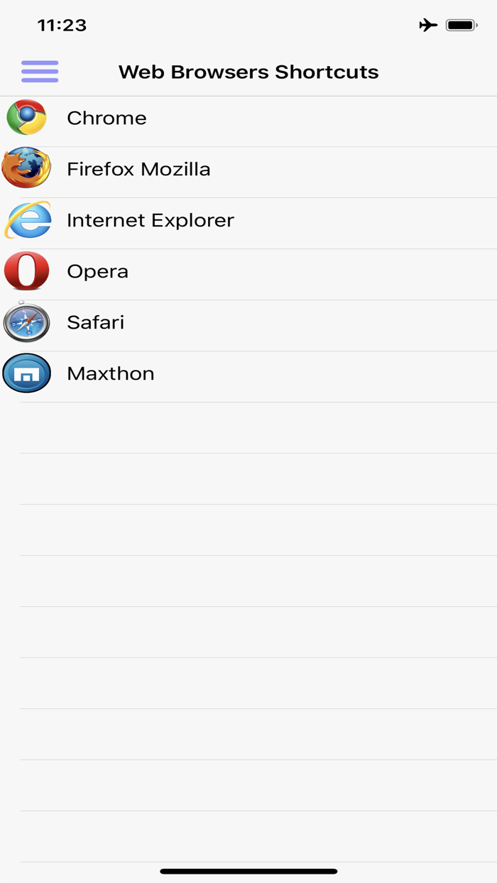 Web Browsers Shortcuts