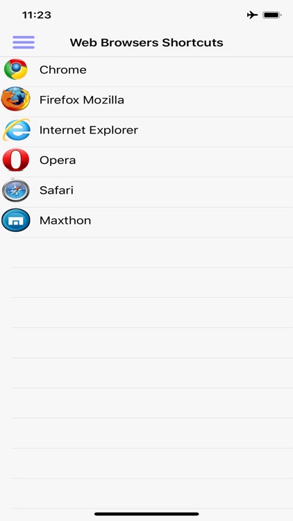 Web Browsers Shortcuts
