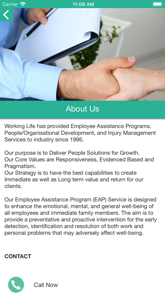 #2. Working Life EAP (iOS) Podle: Rangdon Pty Ltd
