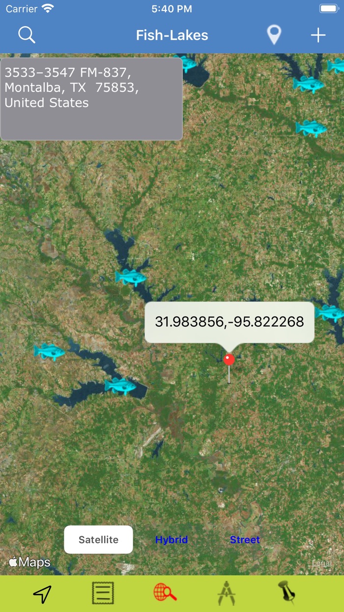 Texas-LA-AR Lakes  Fishes