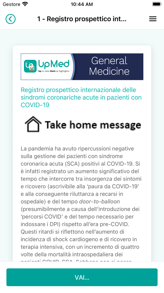 #1. UpMed Up to date Medical alert (iOS) Podle: Tecniche Nuove spa