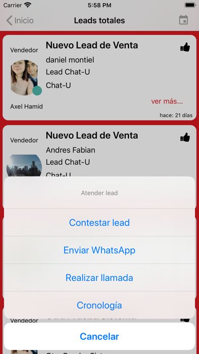 Toyota Lead Management Screenshot