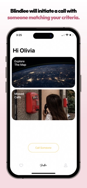 Blindlee: The dating app that gives you a 3-minute blurred phone call